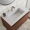 James Martin Vanities 31.5'' Single Vanity, Mid-Century Walnut w/ Glossy White Composite Stone Top 805-V31.5-WLT-GW - alternate 10